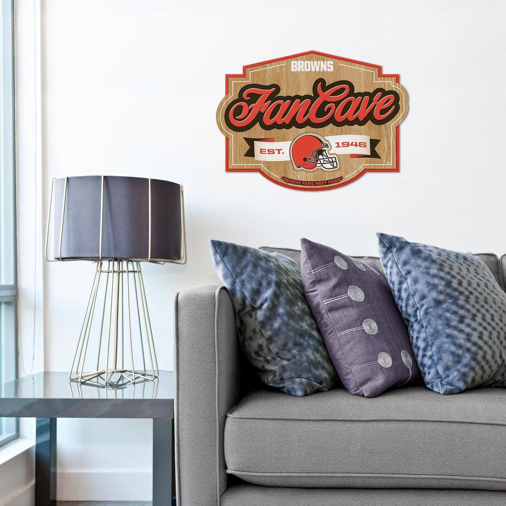 YouTheFan NFL Cleveland Browns Fan Cave Decorative Sign