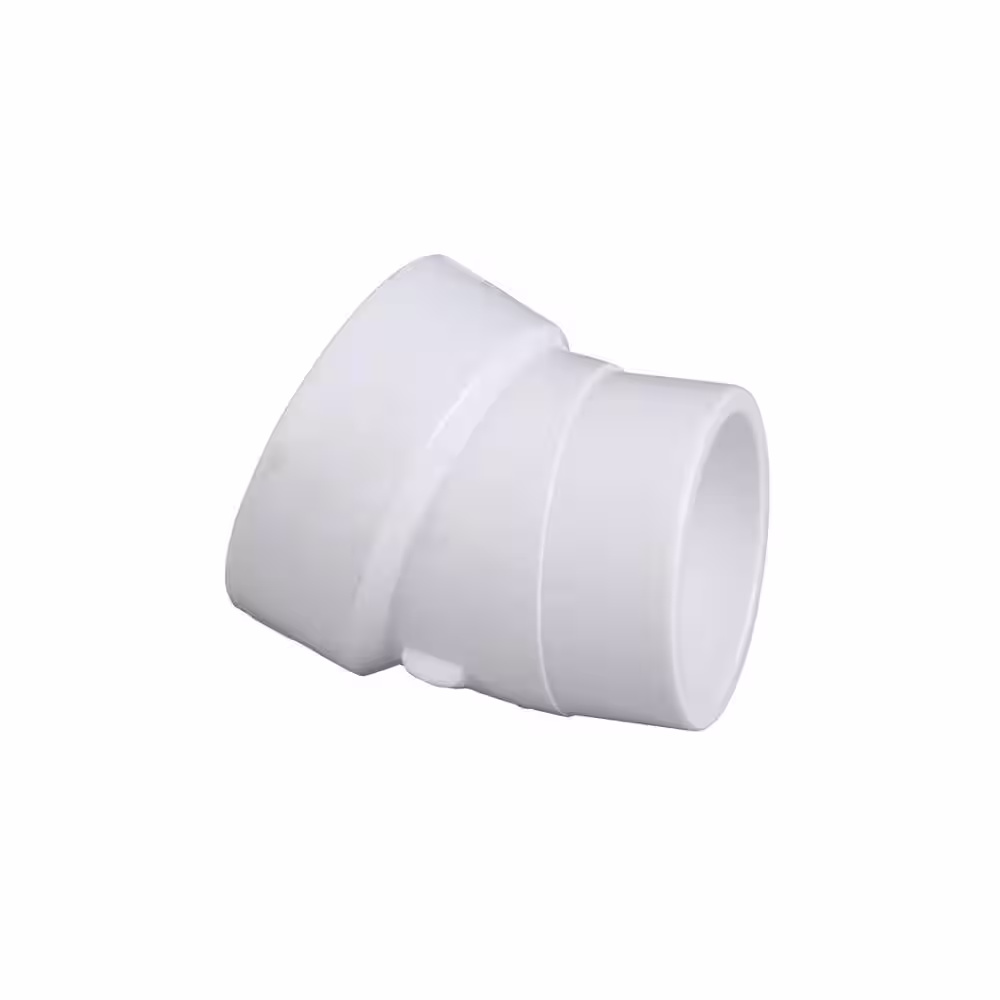 VPC 4 in. PVC DWV 22-1/2-Degree Hub x SPG Street Elbow Fitting