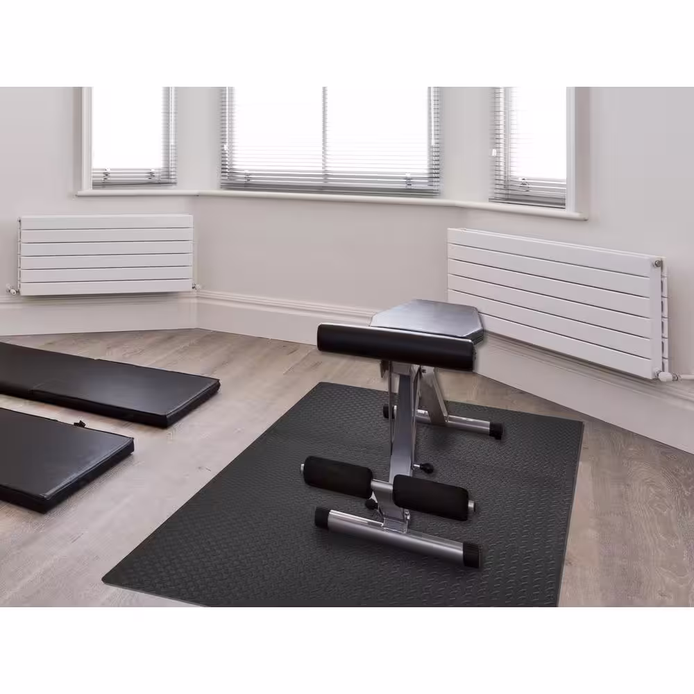 TrafficMaster Dark Gray 24 in. W x 24 in. L x 0.47 in. T Gym Interlocking Flooring (24 sq. ft.) (6-Pack)
