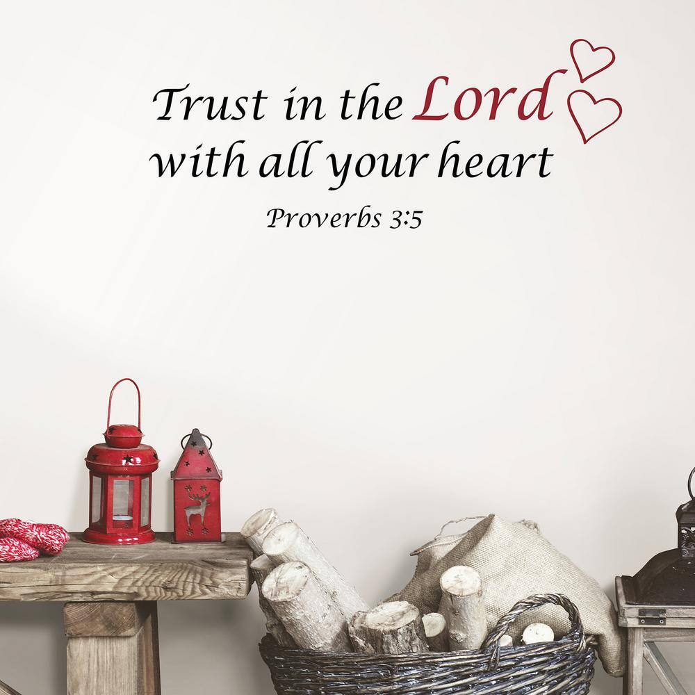 WallPops Black Trust Wall Quote Decal