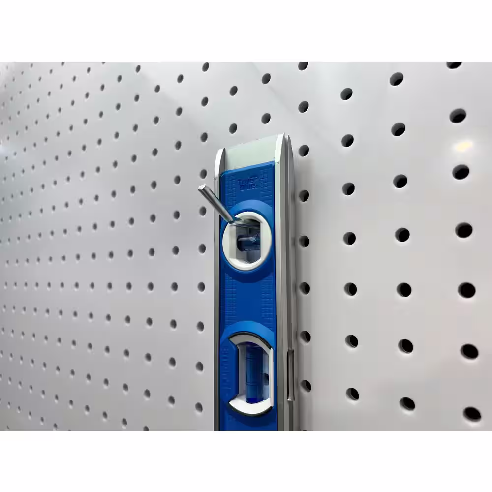 Triton Products 1 in. Single Rod 30 Degree Bend 3/16 in. Dia Zinc Plated Steel Pegboard Hook (10-Pack)