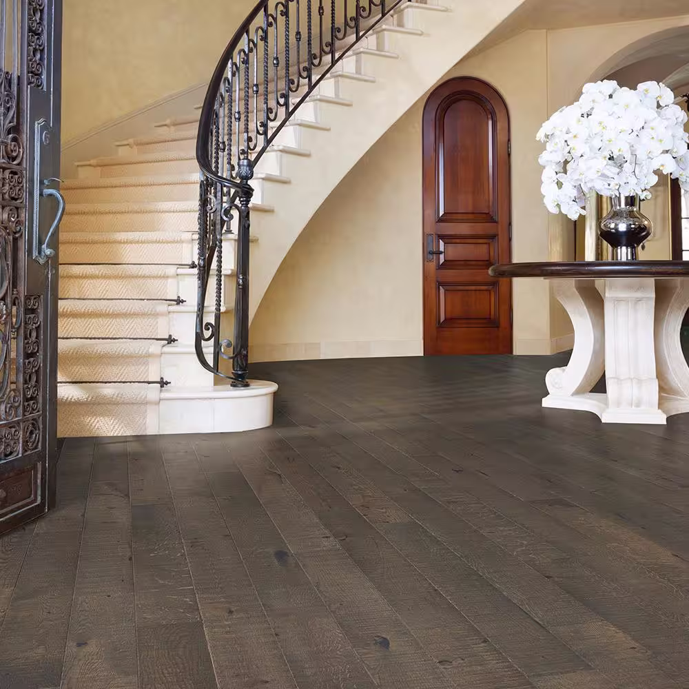 Malibu Wide Plank Santa Cruz French Oak 3/4 in. T x 5 in. W Distressed Solid Hardwood Flooring (904.2 sq. ft./pallet)