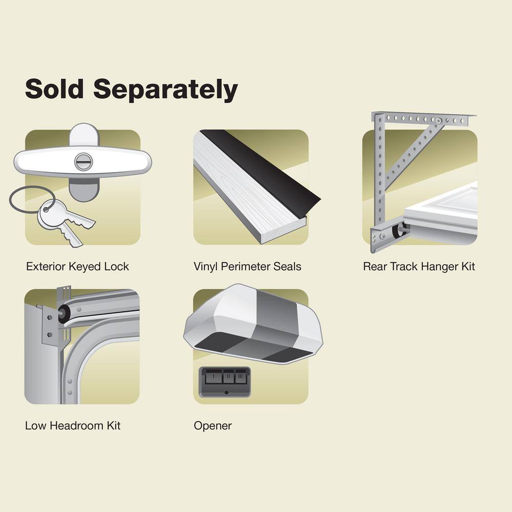 Clopay Gallery Steel 9 ft. x 7 ft. 6.5 R-Value Insulated Slate Finish Garage Door with Decorative Windows