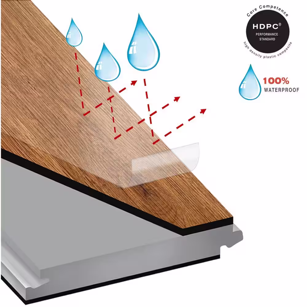 OptiWood Mixed Gray 1/4 in. T x 5.1 in. W Waterproof Hand Scraped Engineered Bamboo Flooring (11.6 sqft/case)