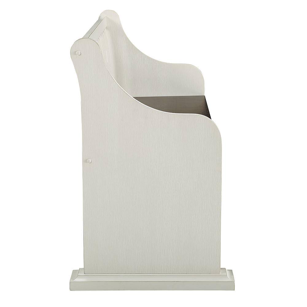 Steve Silver Joanna 18 in. Dark Oak and Ivory Bench