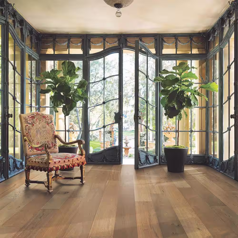 Malibu Wide Plank Santa Barbara French Oak 1/2 in. T x 7.5 in. W Water Resistant Wirebrushed Engineered Hardwood Flooring (23.4 sqft/case)