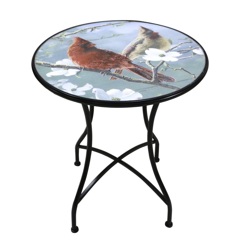 None Round Mosaic 3-Piece Iron Bistro Set St. Louis