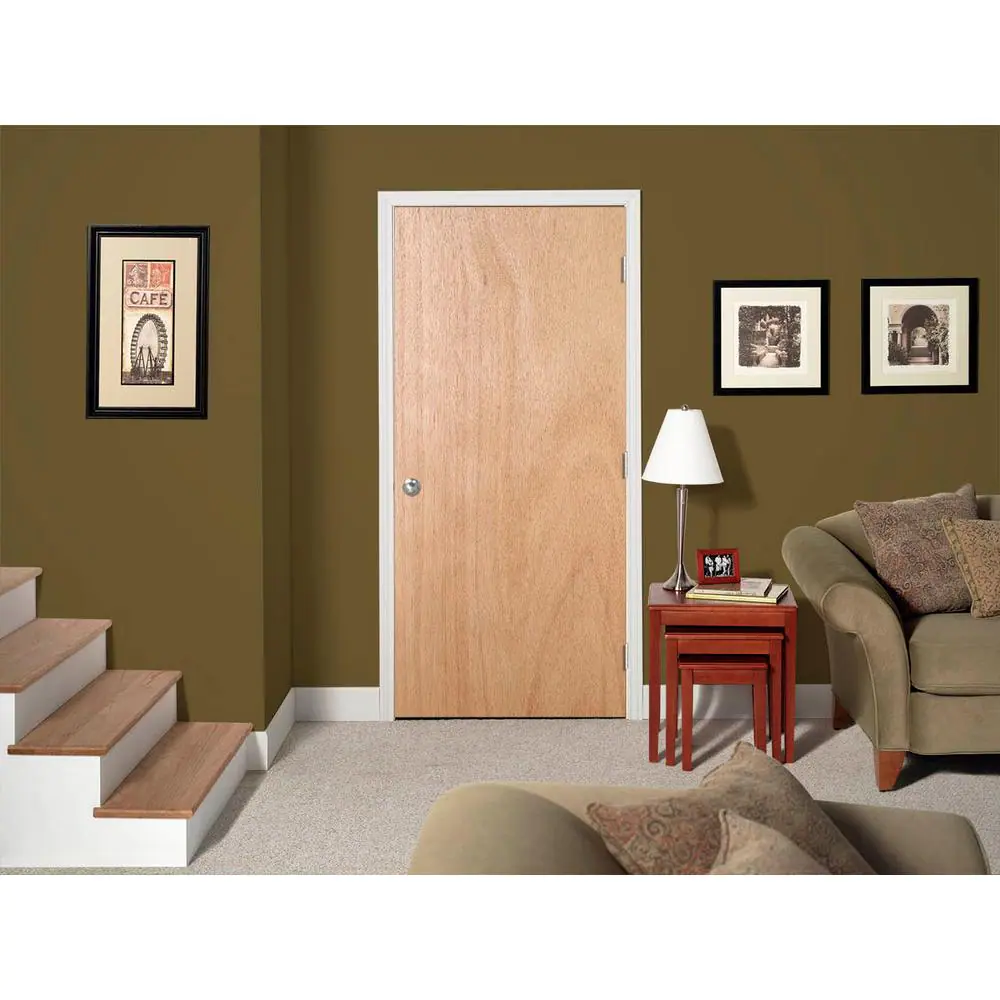 JELD-WEN Woodgrain Flush Unfinished Hardwood Interior Door Slab