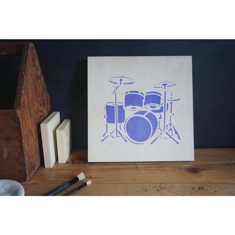 Stencil1 Drumset Stencil