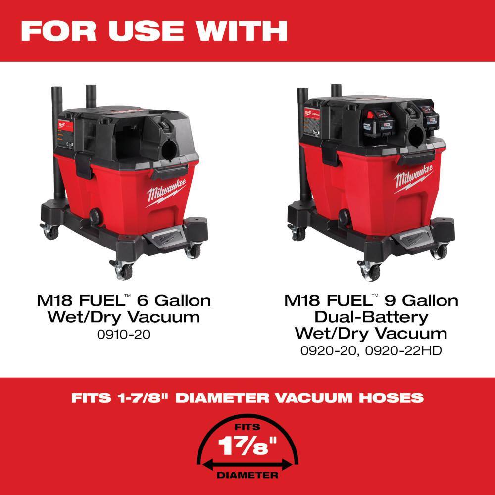 Milwaukee 1-7/8 in. Curved Nozzle for Wet/Dry Shop Vacuums (1-Piece)