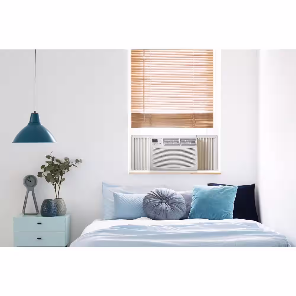 Amana 15,000 BTU 115V Window AC w/ Remote for Rooms upto 700 sq. ft. 24-Hour Timer 3-Speed Auto-Restart Digital Display White