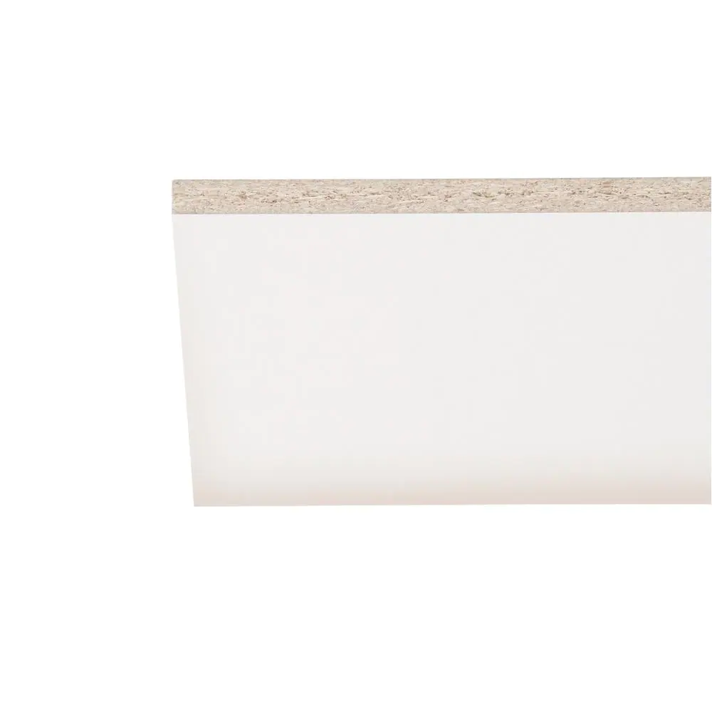 Veranda White Melamine Wood Shelf 11.75 in. D x 97 in. L