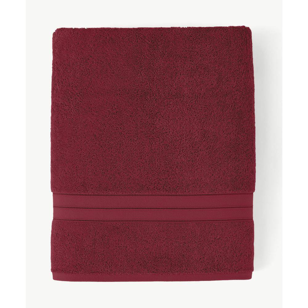 None Blue Loom Liam 100% Cotton Antimicrobial 6-Pcs Towel Set, Cranberry
