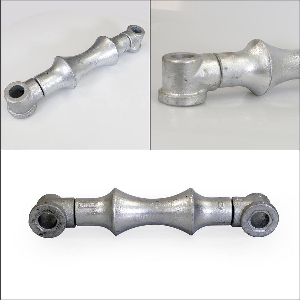 The Plumber's Choice 10 in. Galvanized Steel Hot Dipped Double Rod Pipe Roller with Sockets (5-Pack)