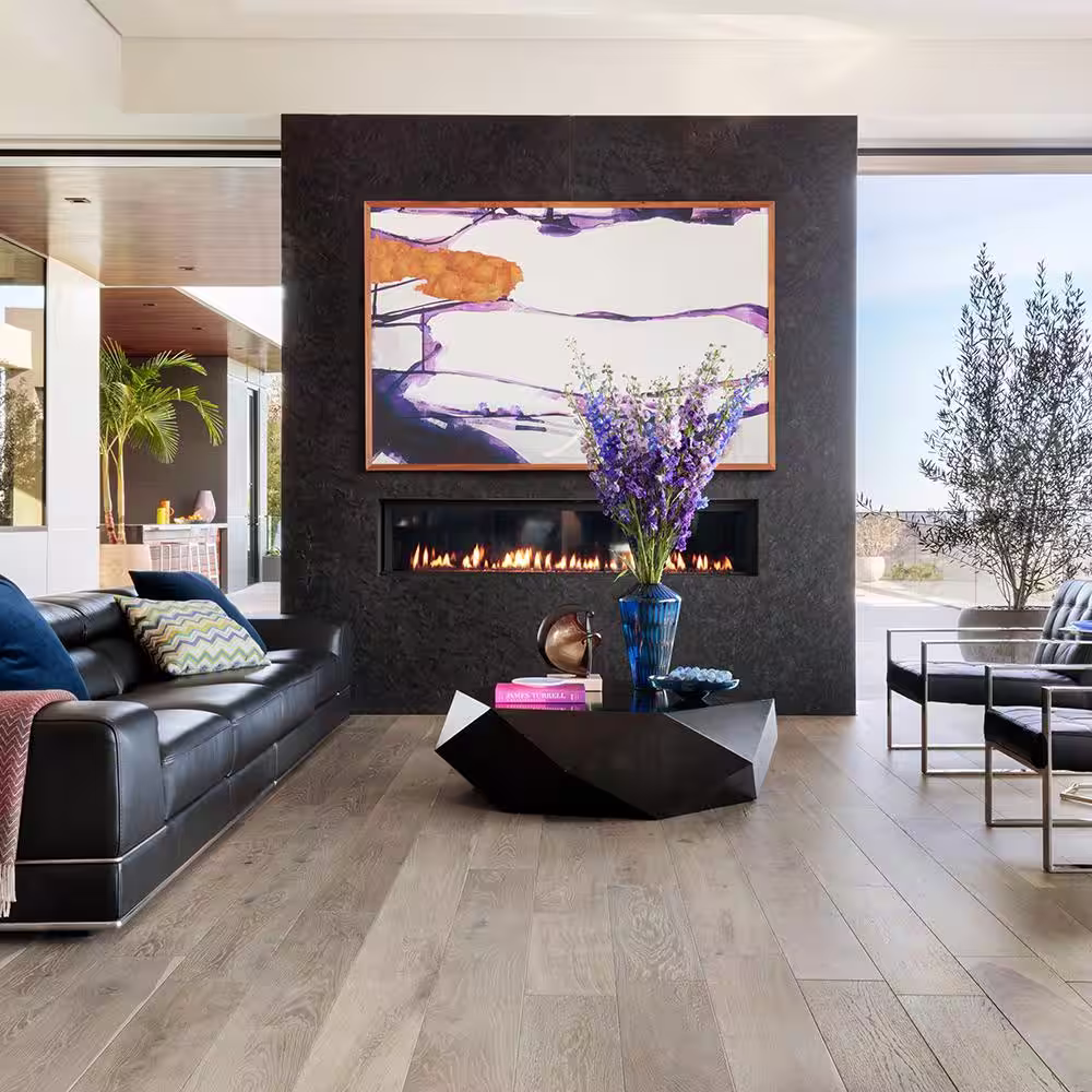 Malibu Wide Plank Newport French Oak 3/8 in. T x 6.5 in. W Water Resistant Wirebrushed Engineered Hardwood Flooring (945.5 sq. ft./pallet)