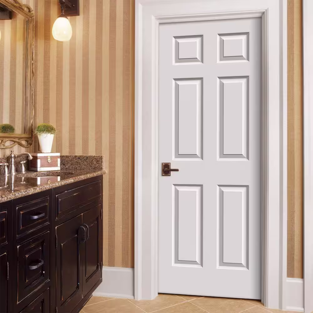 JELD-WEN 30 in. x 80 in. Colonist Primed Smooth Molded Composite MDF Interior Door Slab