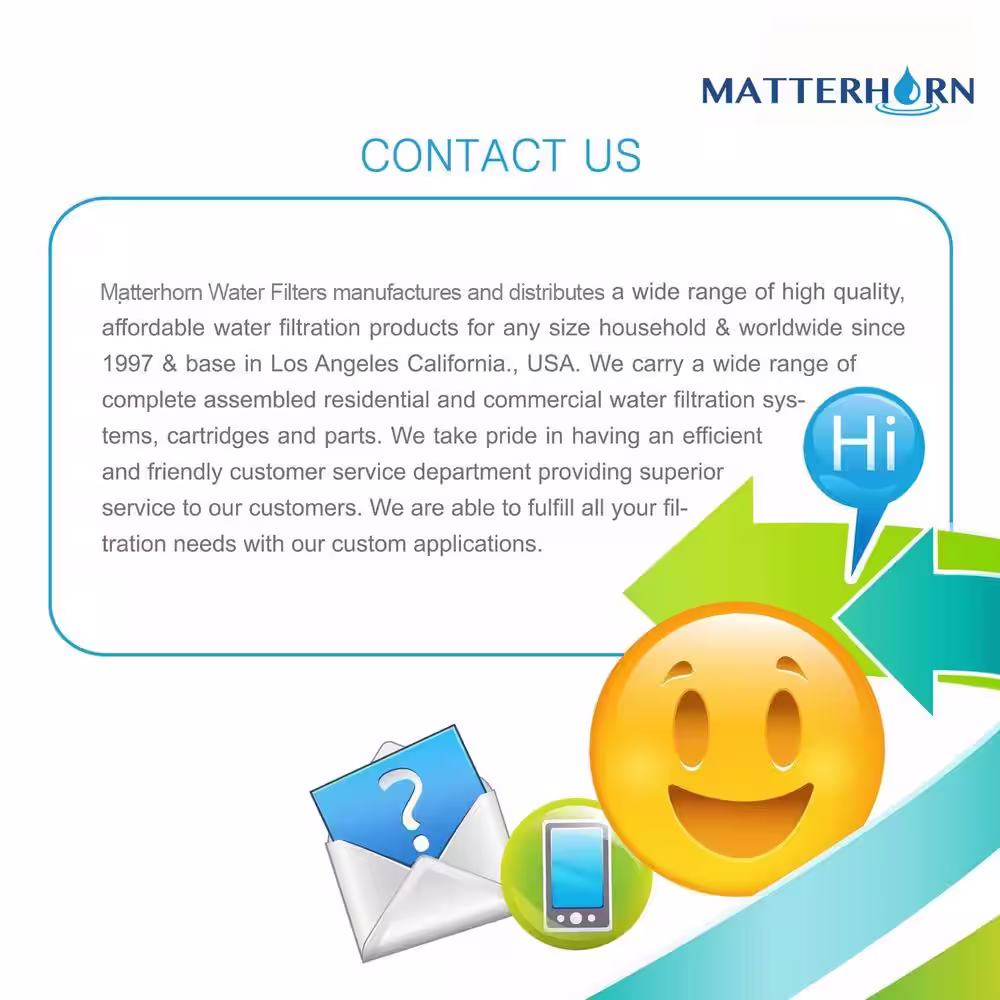 Matterhorn Superior Reverse Osmosis Under the Sink Water Filter System - 5 Stage 100 GPD
