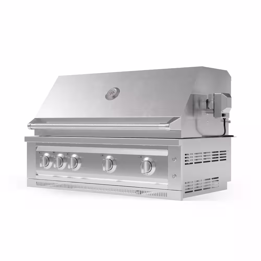 NewAge Products Outdoor Kitchen 40 in. Natural Gas Grill Cart with Platinum Grill