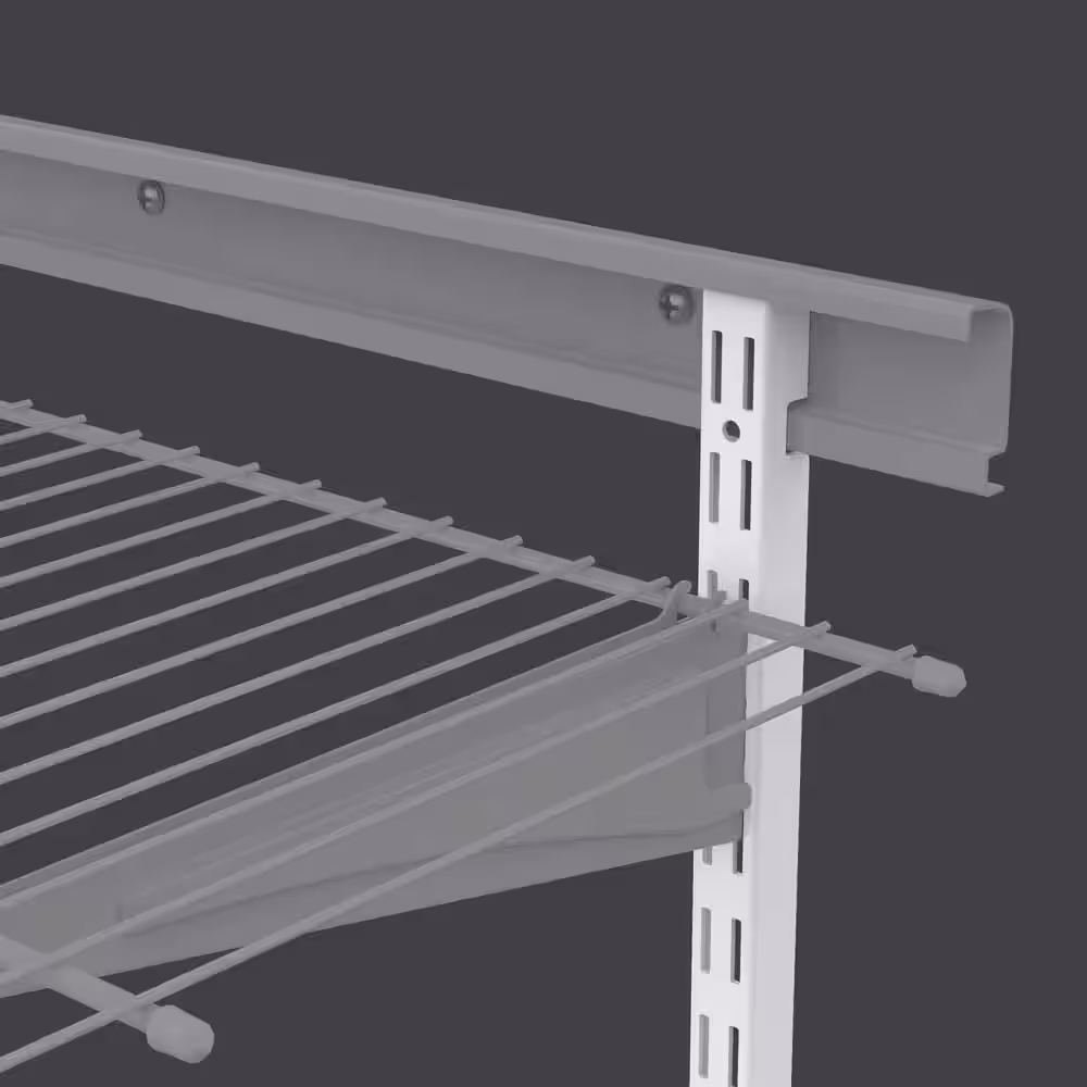 ClosetMaid ShelfTrack 60 in. x 1 in. White Standard (3 Pieces)
