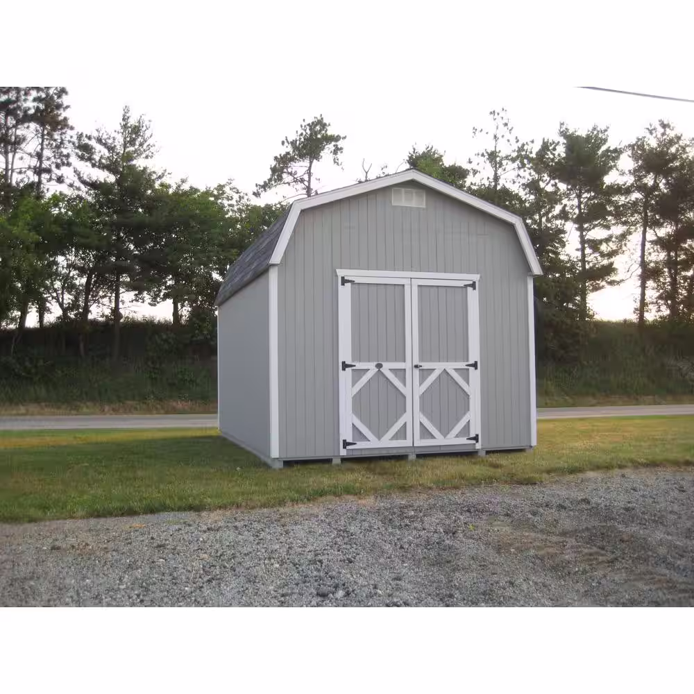 LITTLE COTTAGE CO. Classic Gambrel 8 ft. W x 16 ft. D Wood Shed Precut Kit with 6 ft. Sidewalls without Floor (128 sq. ft.)