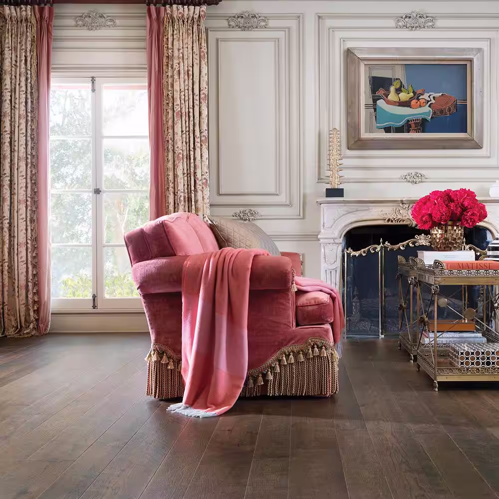 Malibu Wide Plank Sunset Hickory 1/2 in. T x 5 & 7 in. W Water Resistant Distressed Engineered Hardwood Flooring (1122.1 sq. ft./pallet)