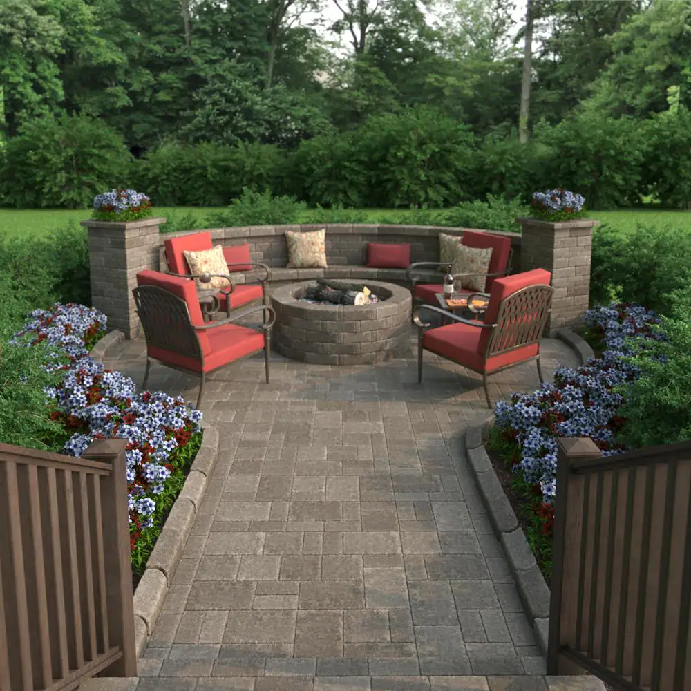Pavestone RumbleStone Medium 3.5 in. x 7 in. x 7 in. Greystone Concrete Garden Wall Block (144 Pcs. / 24.5 sq. ft. / Pallet)