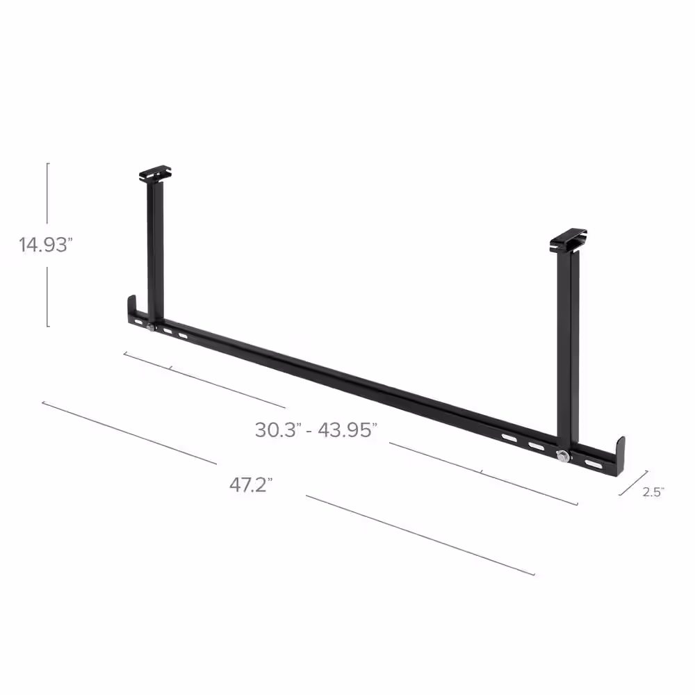 NewAge Products VersaRac and PWMS Hanging Bar Accessory Kit in Black (2-Pack)