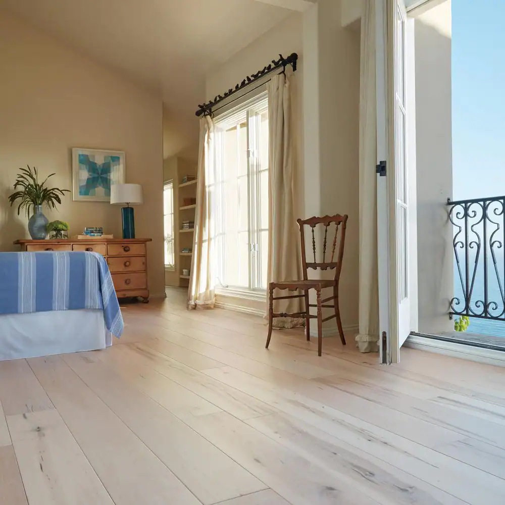 Malibu Wide Plank Manhattan Maple 1/2 in. T x 7.5 in. W Water Resistant Wire Brushed Engineered Hardwood Flooring (23.3 sq. ft./case)