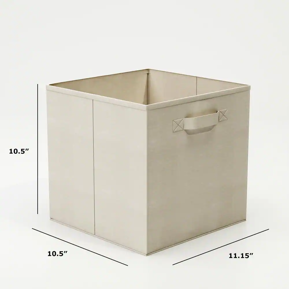 None 21 Qt. Cube Storage Organizer - Collapsible Fabric Containers for Home or Office (8-Pack)
