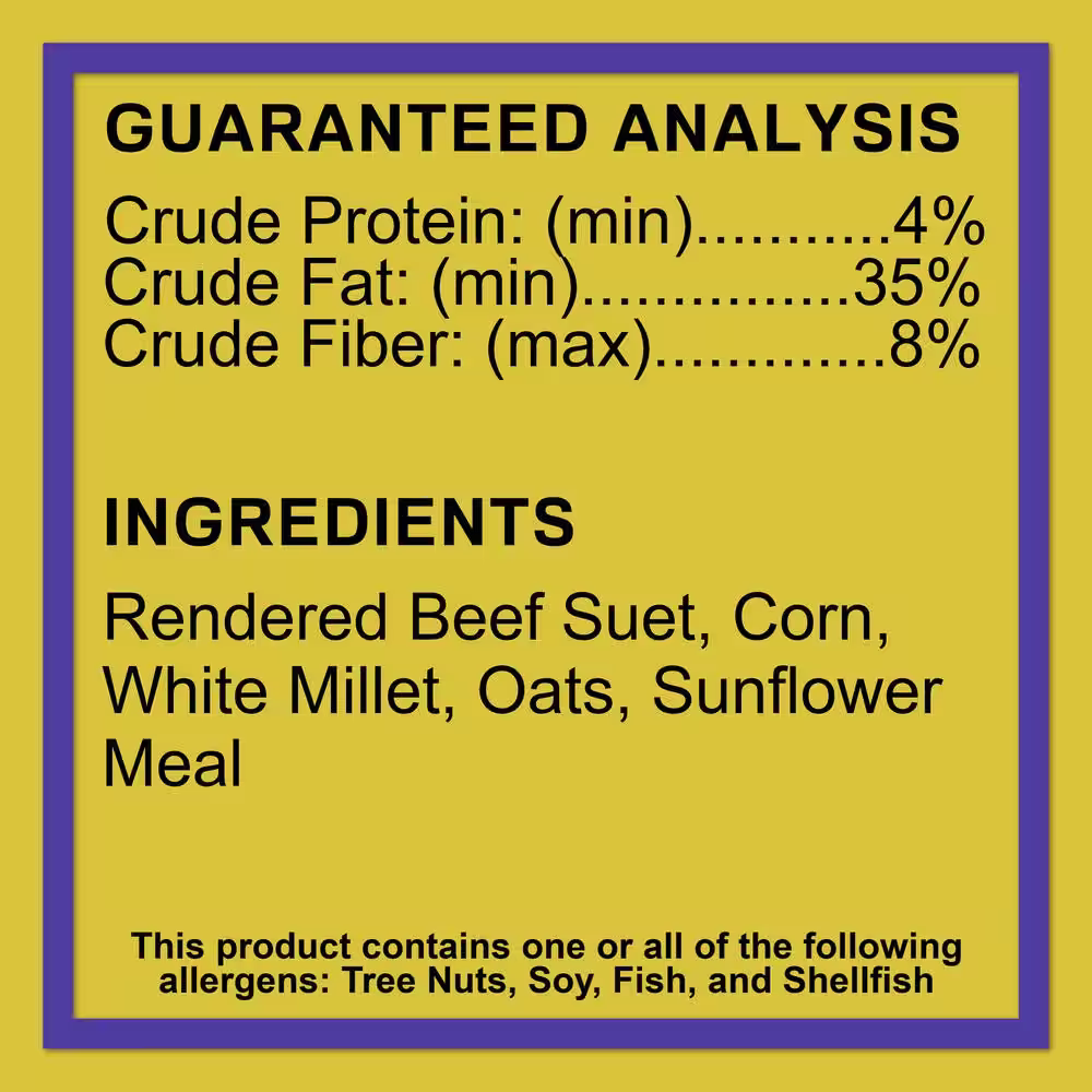 C and S Products High Energy 0.7 lb. Wild Bird Suet