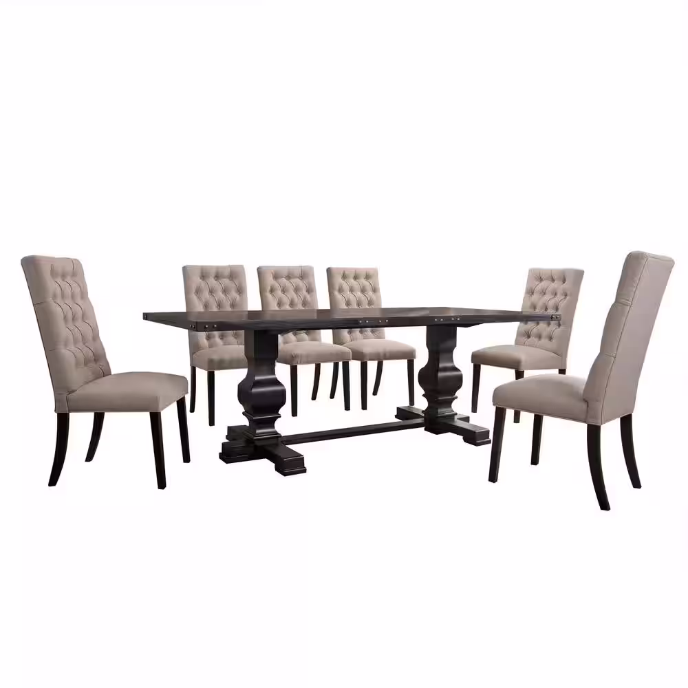 Acme Furniture Morland Vintage Black Dining Table
