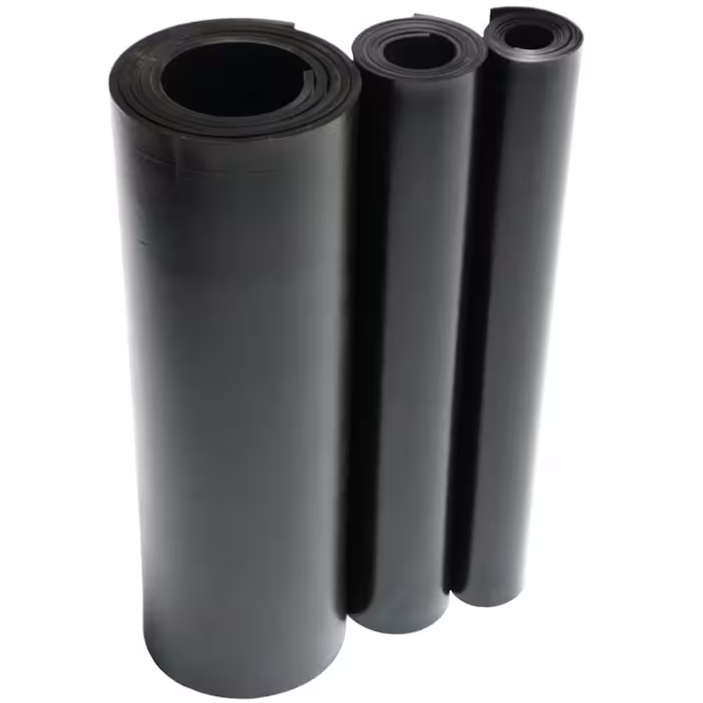 Rubber-Cal EPDM 1/8 in. x 36 in. x 144 in. Commercial Grade 60A Rubber Sheet - Black
