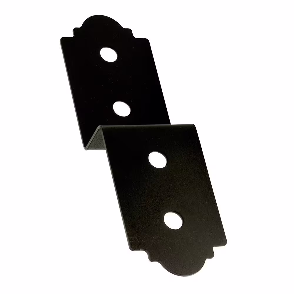 Simpson Strong-Tie Outdoor Accents Mission Collection 3 in. ZMAX, Black Powder-Coated Deck Joist Tie for 2x Actual Rough Lumber