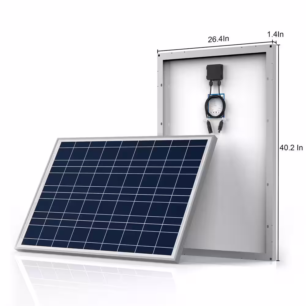 ACOPower 800-Watt Polycrystalline OffGrid Solar Power Kit with 8 x 100-Watt Solar Panel, 60 Amp MPPT Charge Controller