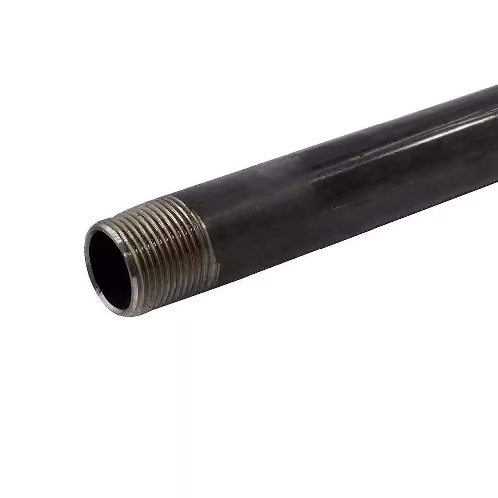 The Plumber's Choice 1/4 in. x 48 in. Black Steel Pipe