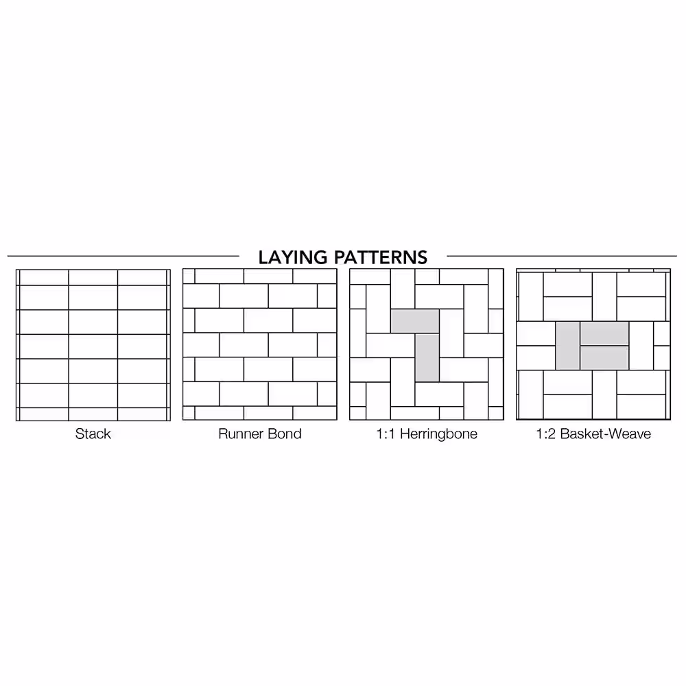 Pavestone Holland 7.87 in. L x 3.94 in. W x 2.36 in. H 60 mm Buff Concrete Paver (480-Pieces/103 sq. ft./ Pallet)
