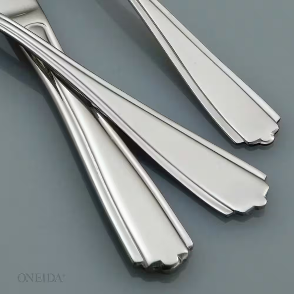 Oneida Greystoke 18/0 Stainless Steel Oval Bowl Soup/Dessert Spoons (Set of 36)