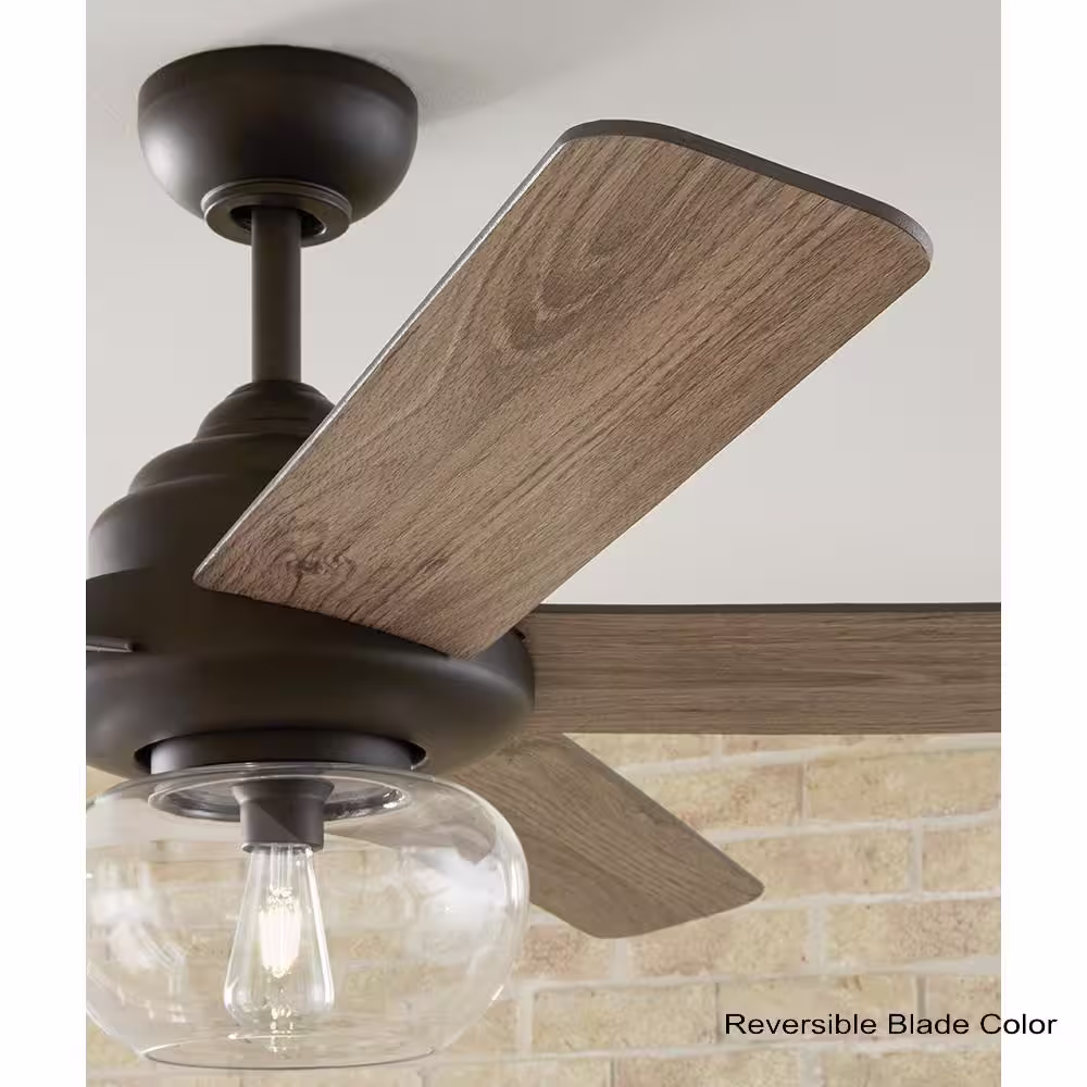 Home Decorators Collection Avonbrook 56 in. LED Bronze Ceiling Fan with Light Works with Google Assistant and Alexa