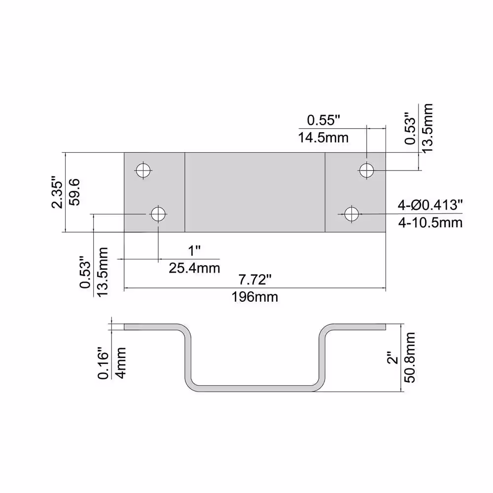 Everbilt 2 in. x 4 in. Zinc-Plated Stake Holder
