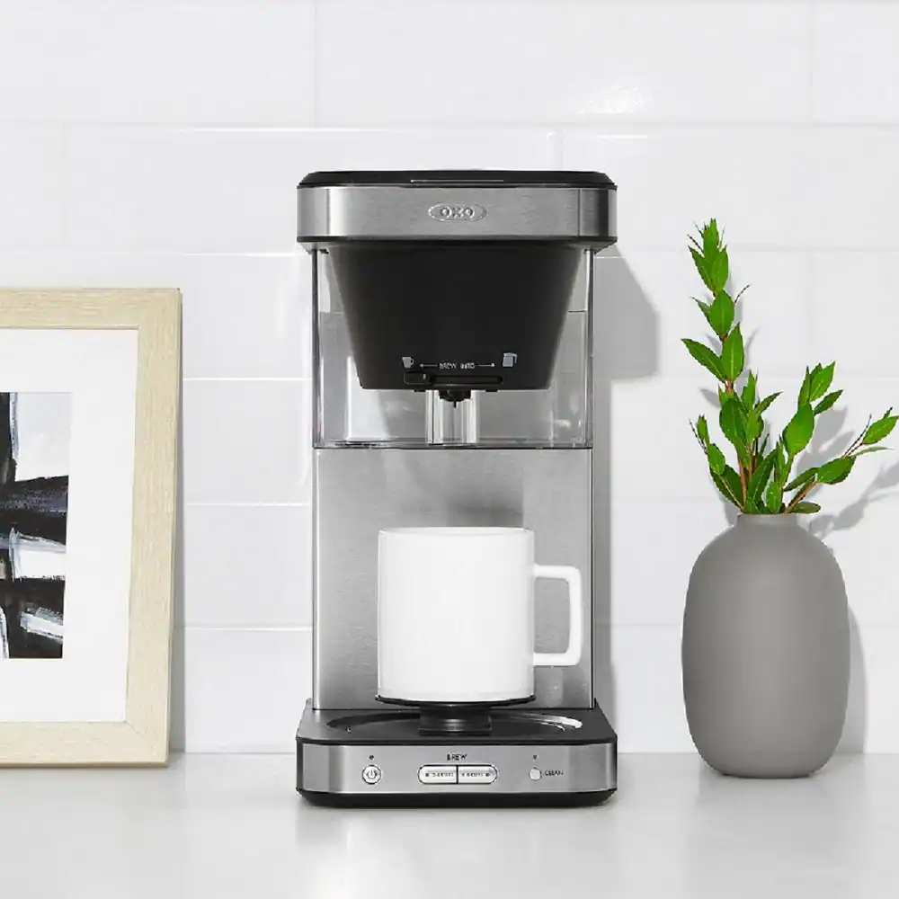 OXO 8-Cup Stainless Steel Brew Coffee Maker with Single-Serve Capability
