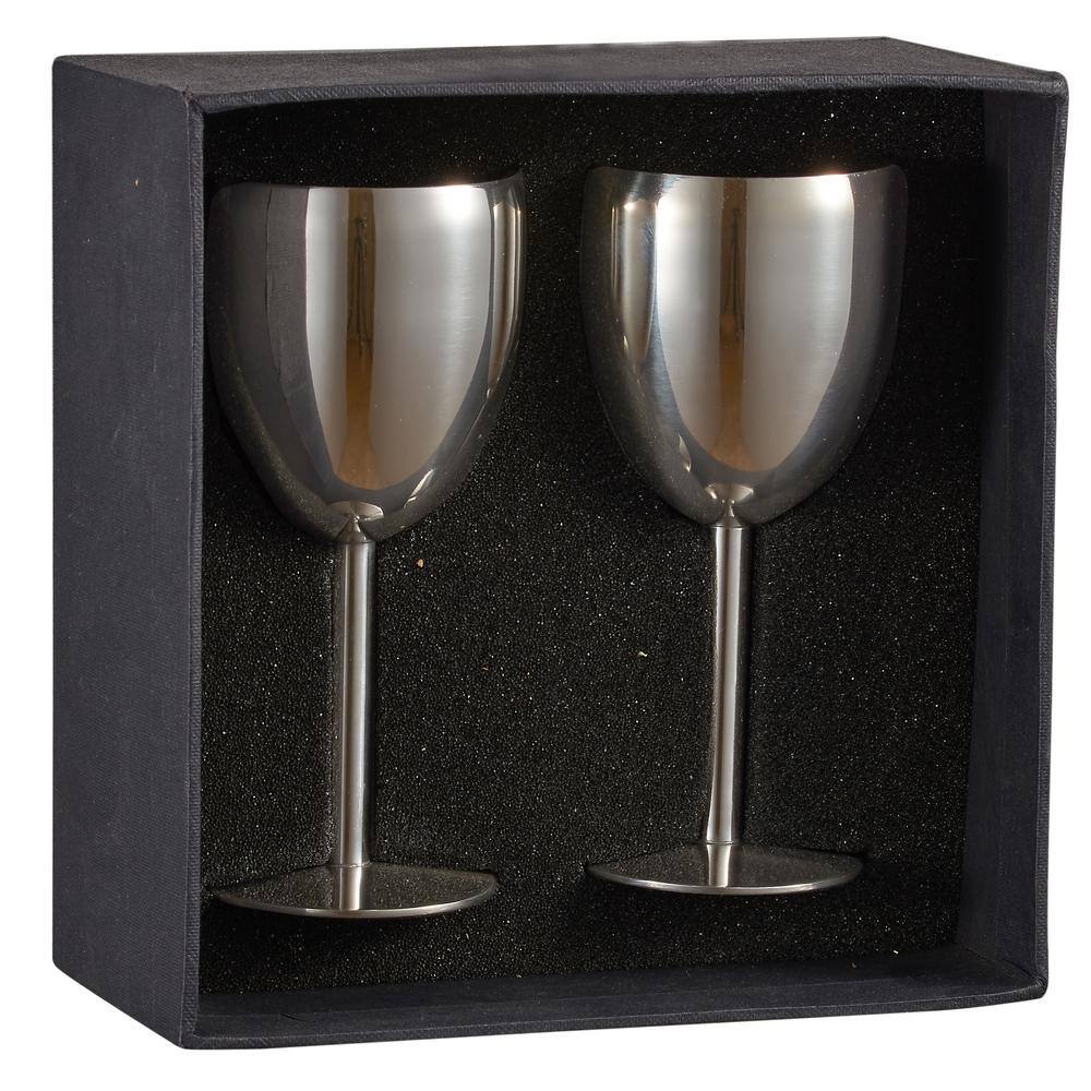 Visol Antoinette Stainless Steel Wine Glass (Set of 2)