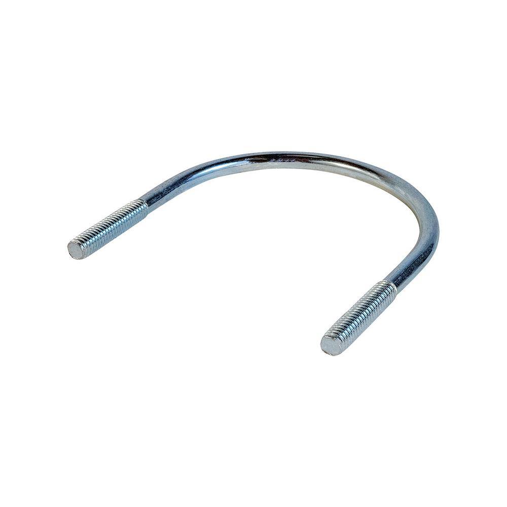 The Plumber's Choice 5 in. Light-Duty Electro Galvanized Steel U-Bolt Pipe Clamp