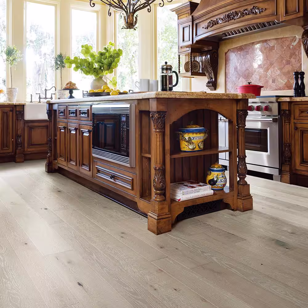Malibu Wide Plank Seacliff French Oak 3/8 in. T x 4 & 6 in. W Water Resistant Distressed Engineered Hardwood Flooring (793.9 sqft/pallet)