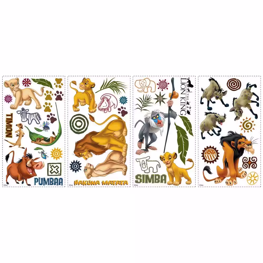 RoomMates The Lion King Peel and Stick Wall Decal