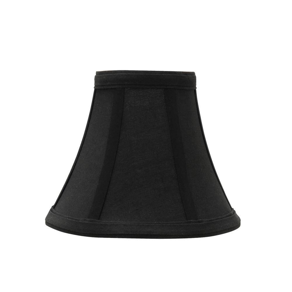 Aspen Creative Corporation 6 in. x 5 in. Black Bell Lamp Shade (2-Pack)