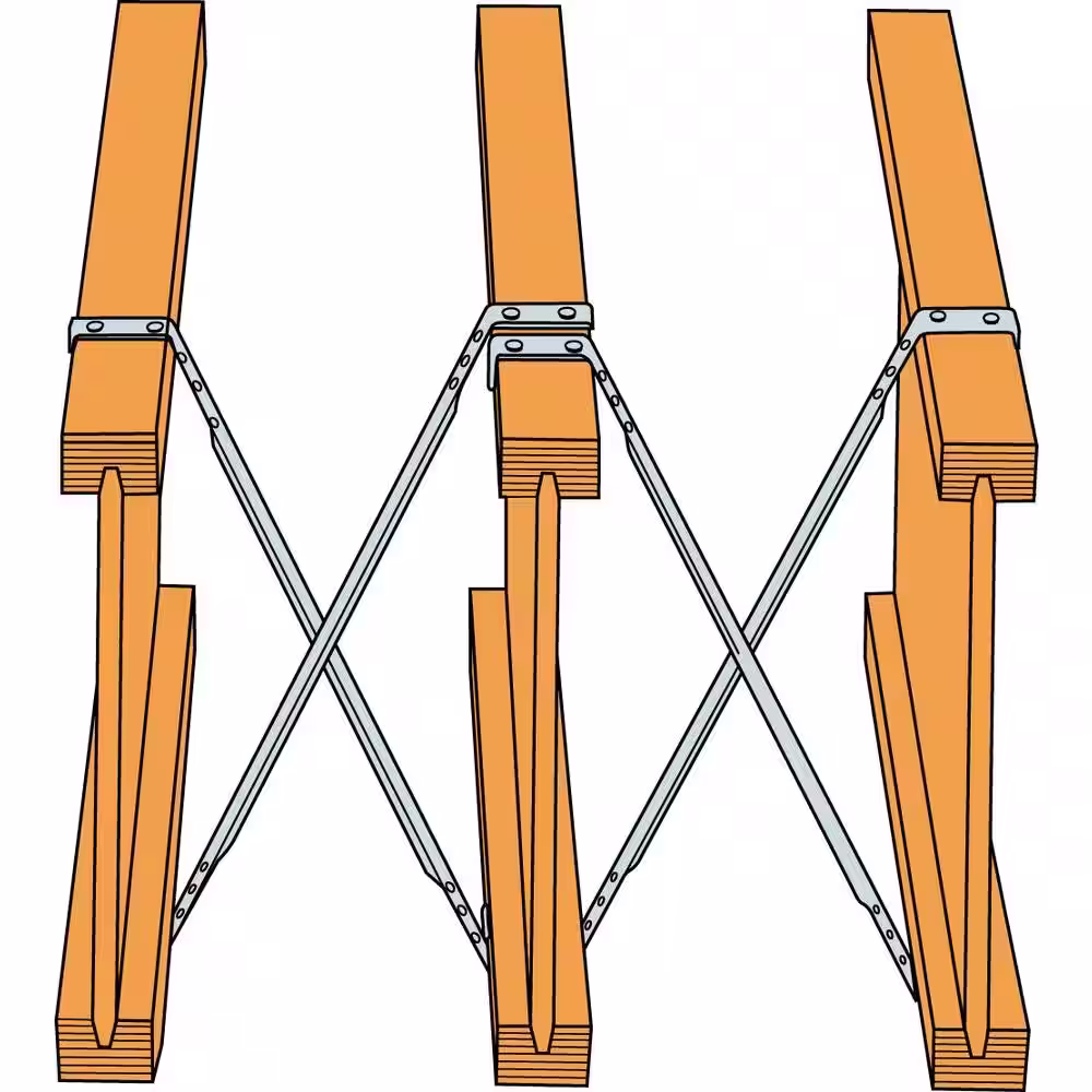 Simpson Strong-Tie TB 20 in. 20-Gauge Galvanized Tension Bridging