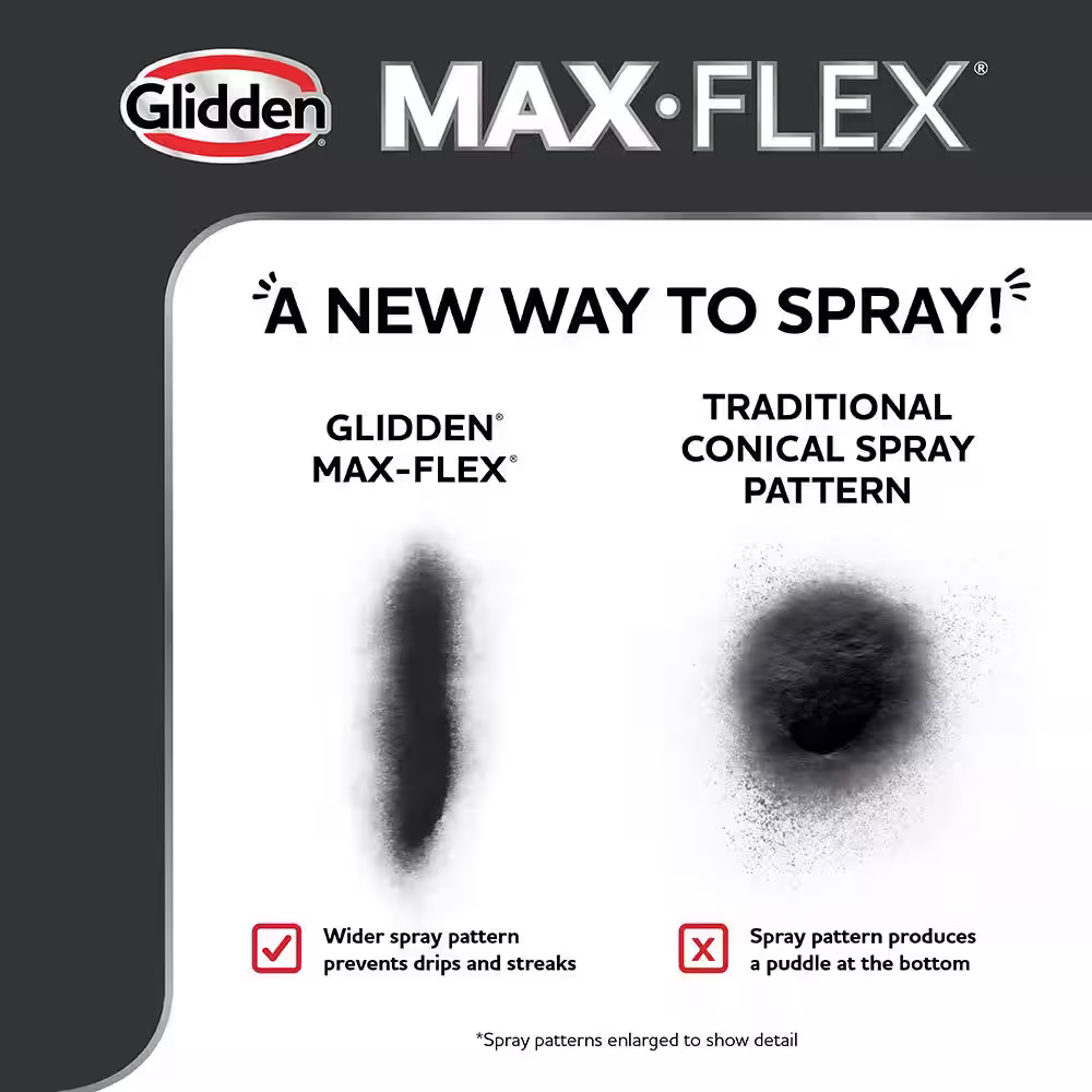 GLIDDEN MAX FLEX 12 oz. Semi-Gloss Clear Interior/Exterior Topcoat Spray Paint