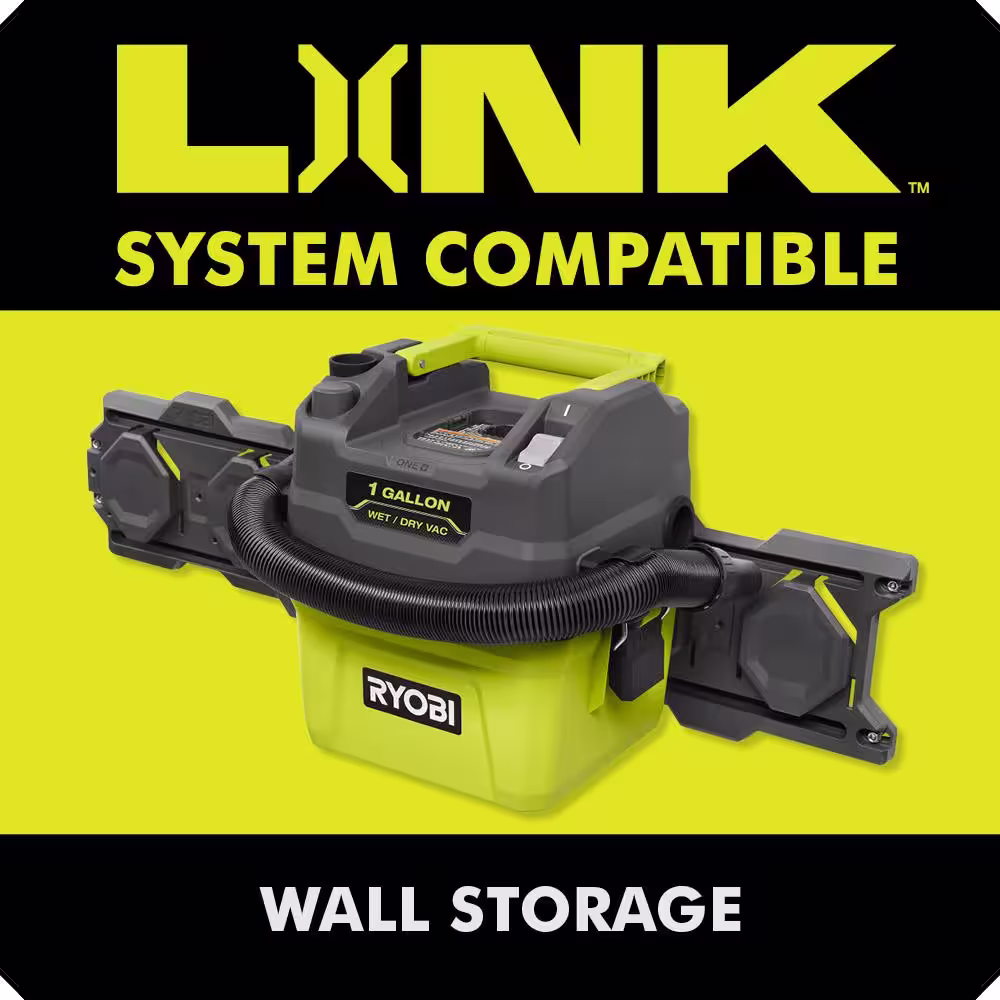 RYOBI ONE+ 18V Cordless 1 Gal. Wet/Dry Vacuum (Tool Only) with Replacement Filter