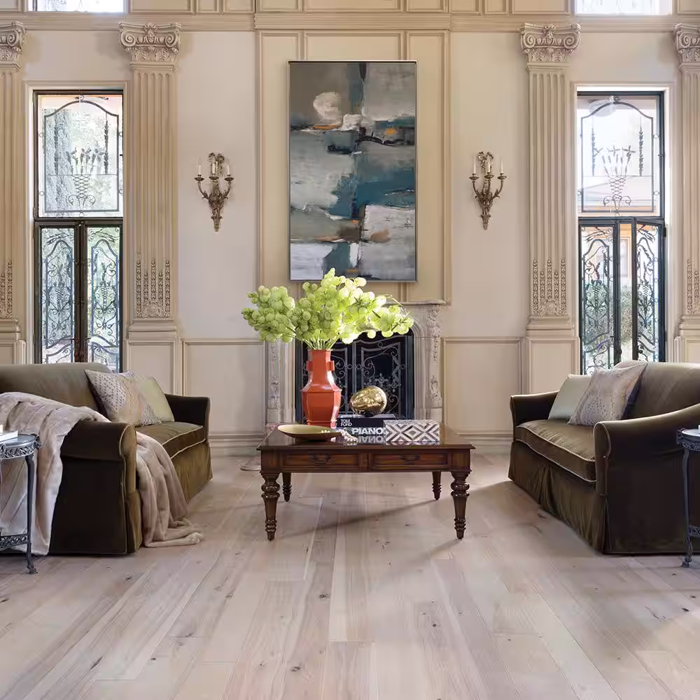 Malibu Wide Plank Hickory Crescent 1/2 in. T x 5 in. and 7 in. W x Varying Length Engineered Hardwood Flooring (24.93 sq. ft./case)