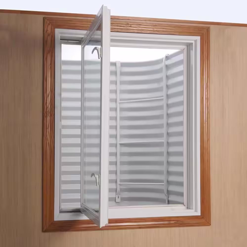SHAPE PRODUCTS 68 in. W x 36 in. D x 72 in. H White Steel Egress Window Well
